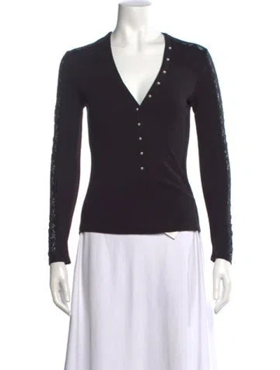 Pre-owned Generation Love V-neck Sweater In Black