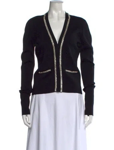 Pre-owned Generation Love V-neck Sweater In Black