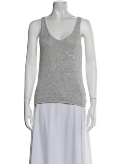 Pre-owned Generation Love V-neck Sweater In Grey