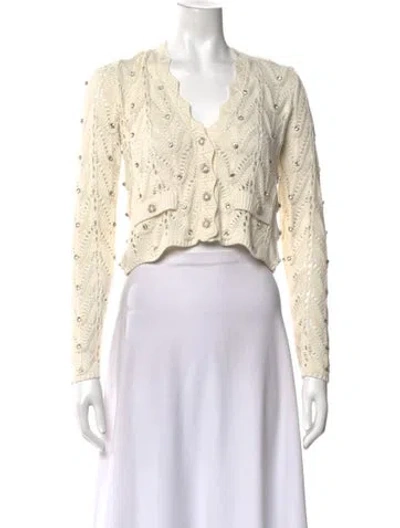 Pre-owned Generation Love V-neck Sweater In Neutral