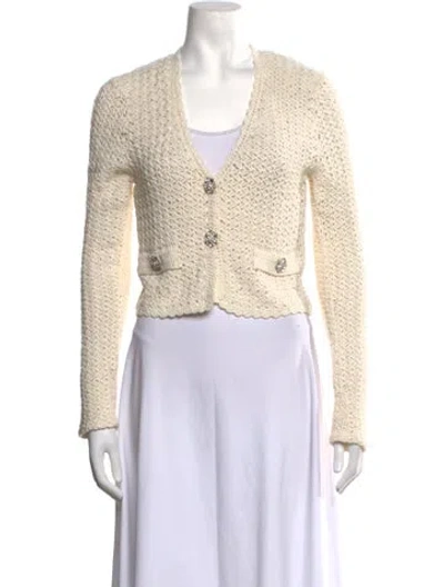 Pre-owned Generation Love V-neck Sweater In Neutrals
