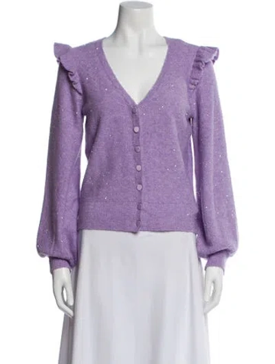 Pre-owned Generation Love V-neck Sweater In Purple