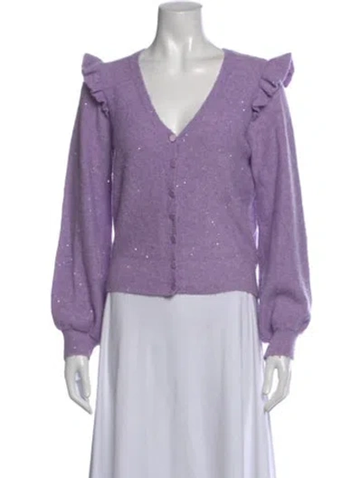 Pre-owned Generation Love V-neck Sweater In Purple