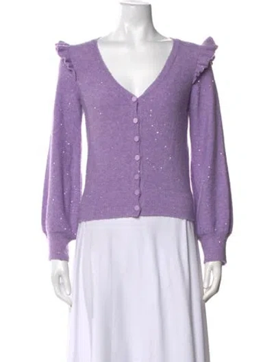 Pre-owned Generation Love V-neck Sweater In Purple