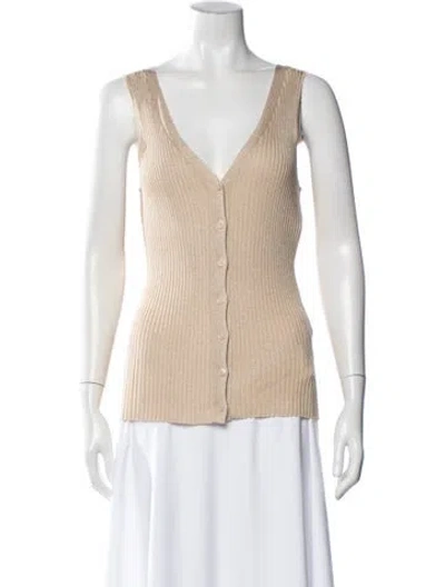 Pre-owned Generation Love V-neck Sweater W/ Tags In White