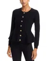 Generation Love Winslet Crewneck Cardigan Sweater In Black