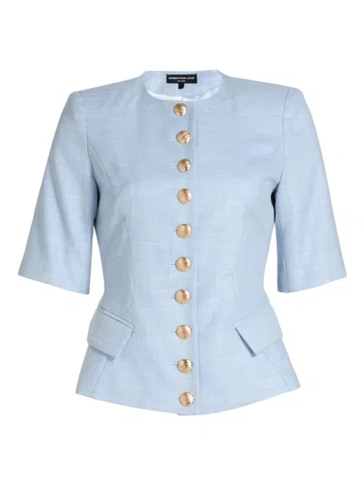 Generation Love Women's Adriana Chambray Suiting Jacket In Blue