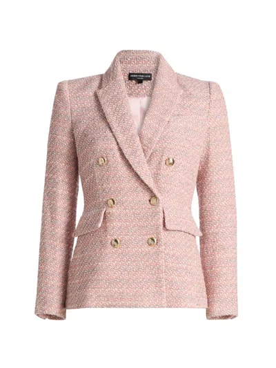 Generation Love Women's Arielle Tweed Double-breasted Blazer In Pink