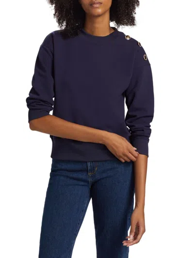 Generation Love Women's Cambria French Terry Sweatshirt In Blue