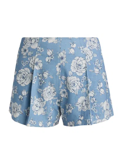Generation Love Women's Carmine Floral Linen-blend Shorts In Multi