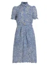 GENERATION LOVE WOMEN'S CLAUDIA LACE BELTED SHIRTDRESS