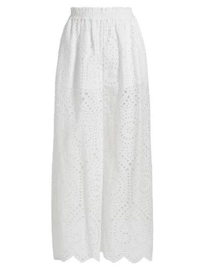 Generation Love Women's Connie Cotton Eyelet Pants In White