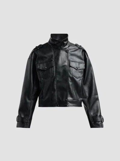 Generation Love Women's Dublin Faux Leather Jacket In Black