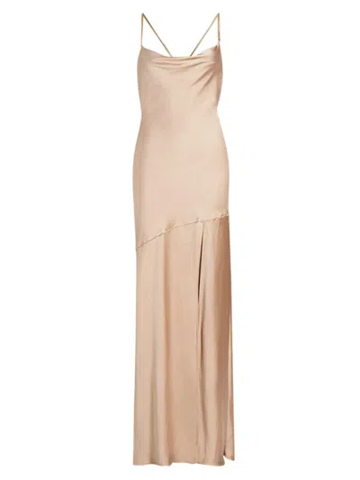 Generation Love Women's Evie Satin Slip Gown In Terracotta