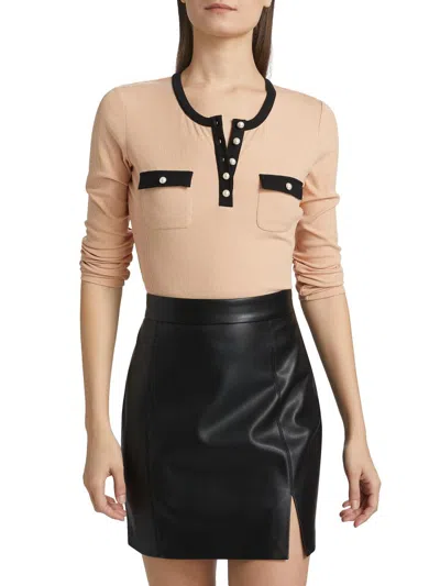 Generation Love Women's Felicity Rib-knit Top In Multi