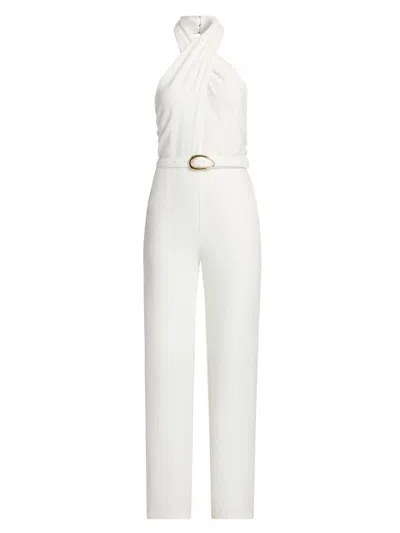 Generation Love Women's Hallie Lightweight Crepe Jumpsuit In White