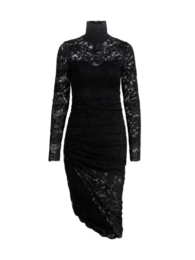 Generation Love Women's Iria Floral Lace Midi-dress In Black
