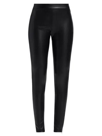 Generation Love Women's Josie Faux-leather Crop Leggings In Black