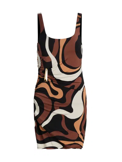 Generation Love Women's Justine Geo-print Jersey Minidress In Multi