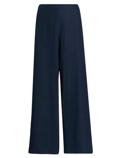Generation Love Women's Kelela Linen Wide-leg Pants In Blue