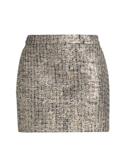 Generation Love Women's Kendra Metallic Tweed Miniskirt In Multi