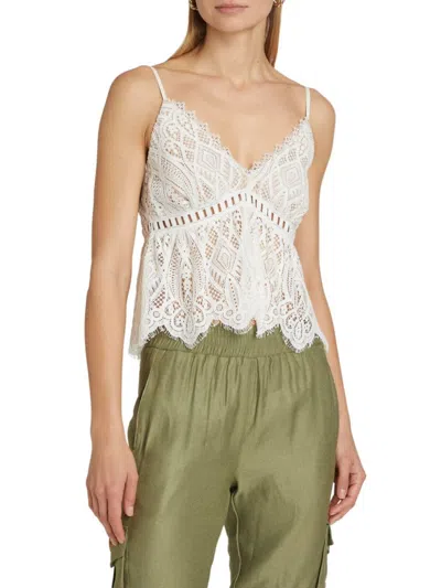 Generation Love Women's Laura Lace Cami Top In White
