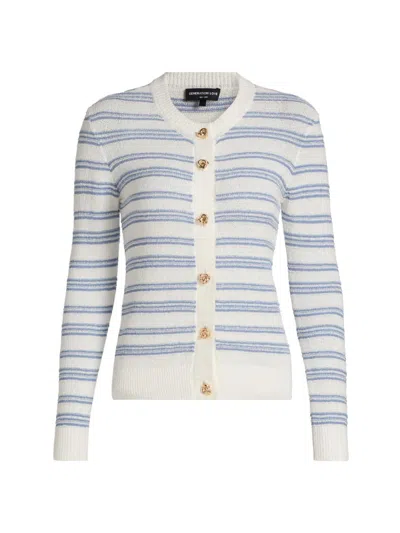 Generation Love Women's Laurel Striped Cardigan In Blue