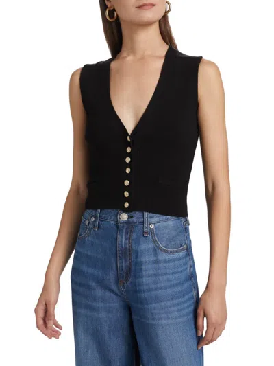 Generation Love Women's Mailan Rib-knit Vest In Black