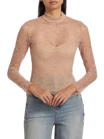 Generation Love Women's Marielle Lace Blouse In Pink
