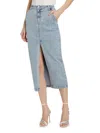 Generation Love Women's Medina Denim Midi-skirt In Light Blue
