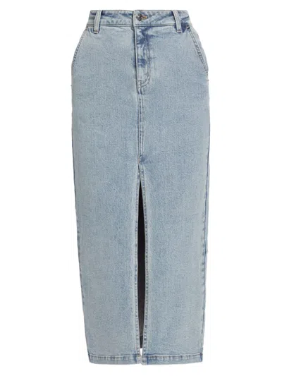 Generation Love Women's Medina Denim Midi-skirt In Light Blue