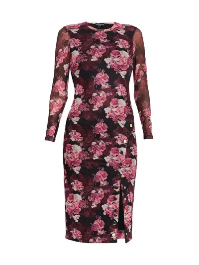 Generation Love Monique Floral Bodycon Midi Dress In Multi