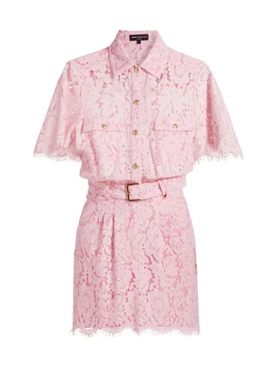 Generation Love Women's Morgana Lace Belted Dress In Pink