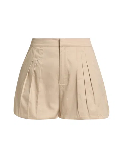 Generation Love Women's Oria Cotton Sateen Bubble Shorts In Brown