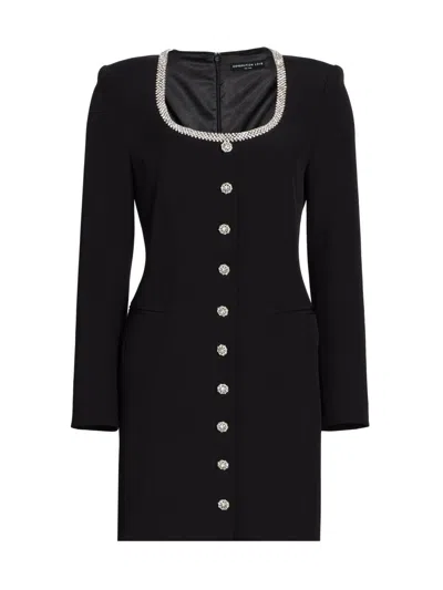 Generation Love Women's Payton Crystal-embellished Sheath Minidress In Black