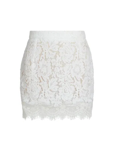 Generation Love Women's Salome Lace Cotton-blend Miniskirt In White