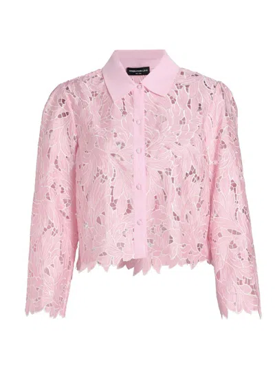 Generation Love Women's Talsie Floral Georgette Shirt In Pink