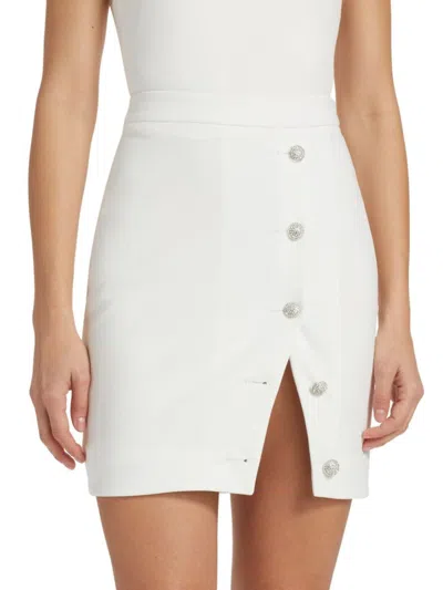 Generation Love Women's Tanya Crepe Miniskirt In White