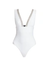 GENERATION LOVE WOMEN'S VEDA CRYSTAL-TRIMMED ONE-PIECE SWIMSUIT