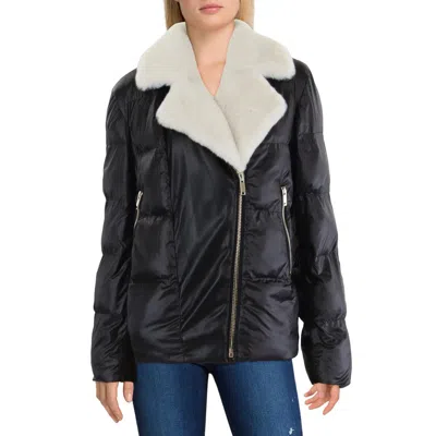 Generation Love Avila Faux Fur Puffer Jacket In Black/white
