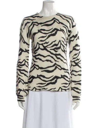 Pre-owned Generation Love Wool Animal Print Sweater In Black