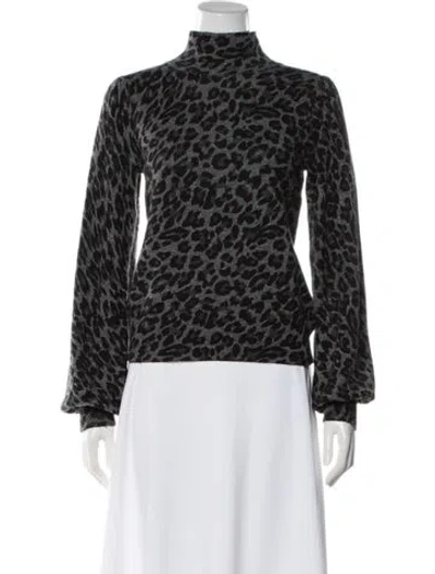 Pre-owned Generation Love Wool Animal Print Sweater In Gray