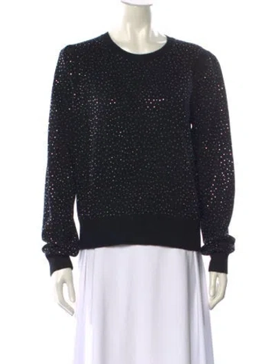 Pre-owned Generation Love Wool Crew Neck Sweater In Black