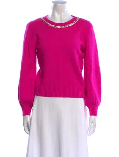 Pre-owned Generation Love Wool Crew Neck Sweater In Pink