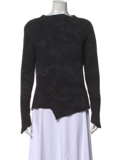 Pre-owned Generation Love Wool Graphic Print Sweater In Grey