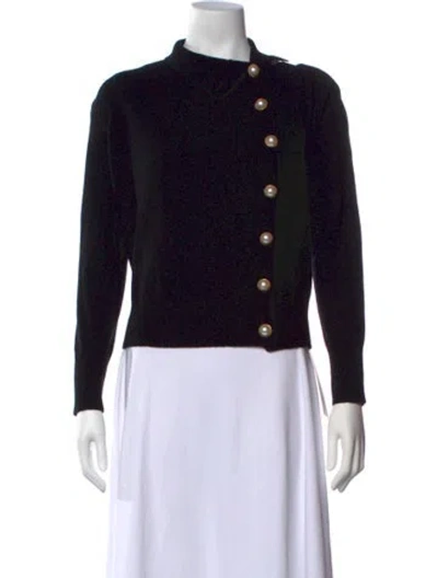 Pre-owned Generation Love Wool Mock Neck Sweater In Black