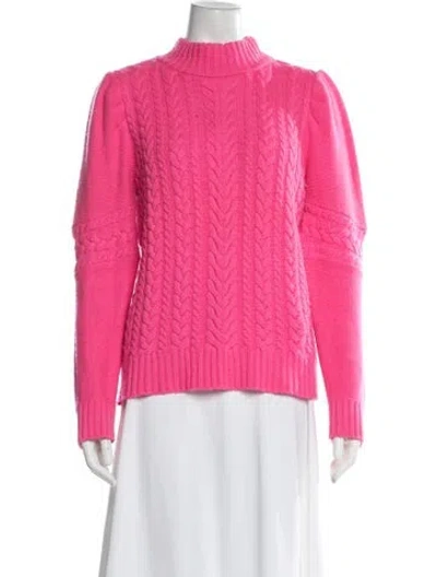 Pre-owned Generation Love Wool Mock Neck Sweater In Pink