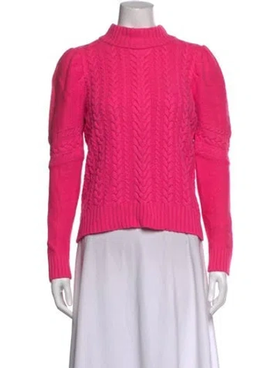 Pre-owned Generation Love Wool Mock Neck Sweater In Pink