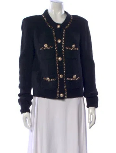 Pre-owned Generation Love Wool Open Front Sweater W/ Tags In Black