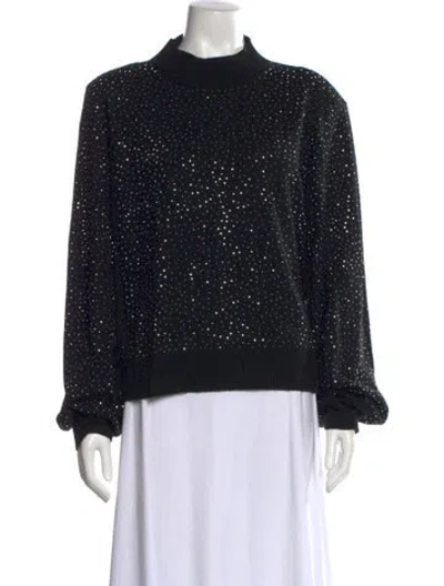 Pre-owned Generation Love Wool Polka Dot Print Sweatshirt In Black